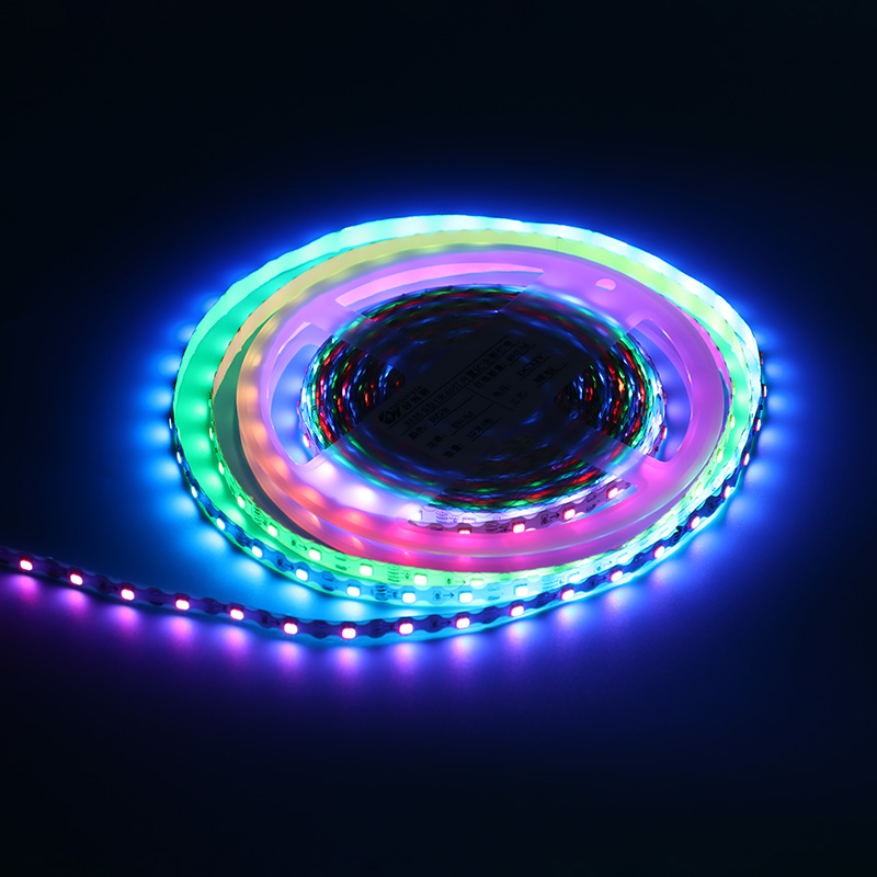 12V 3535 S type 1.6-meter 60-watt colored light strip (with built-in IC point-to-point transmission)