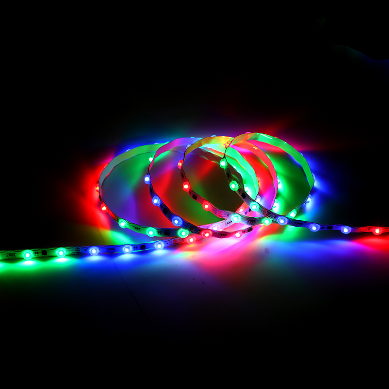 12V 2835  1.30-meter-long wave-shaped lens colored light strip with glittering effect