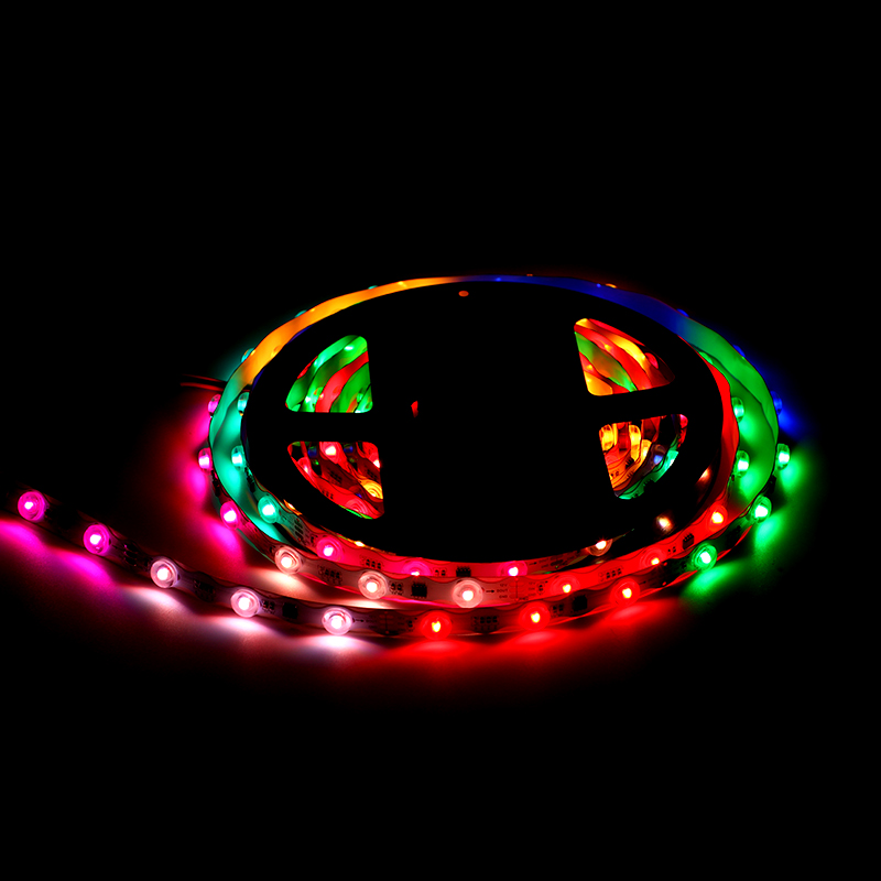 12V 2835  1.30-meter-long wave-shaped lens colored light strip with glittering effect