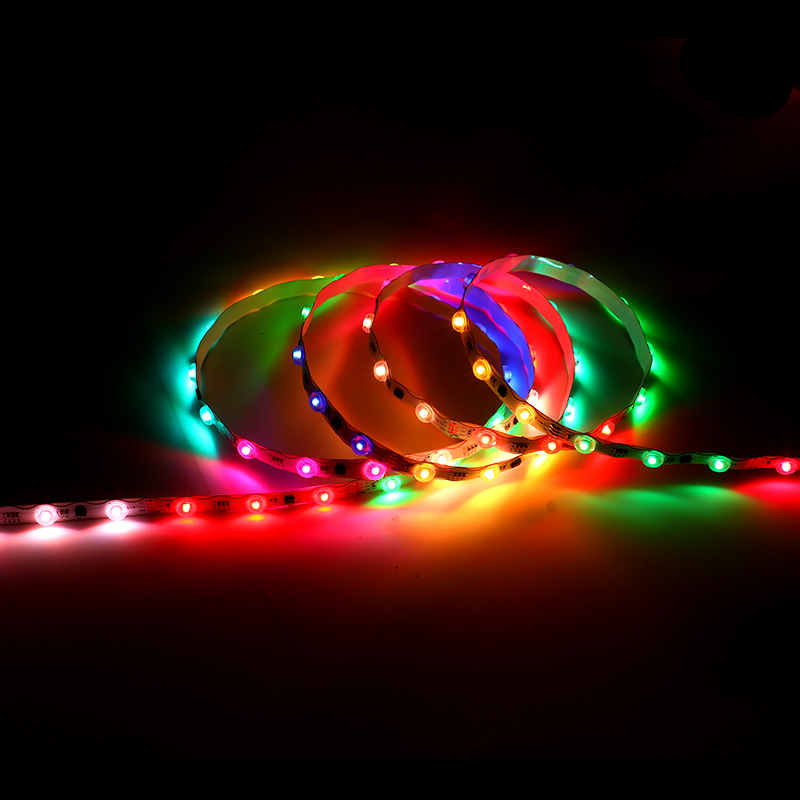 12V 2835  1.30-meter-long wave-shaped lens colored light strip with glittering effect