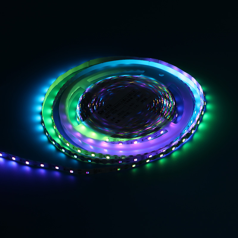 12V 3535 S type 1.6-meter 60-watt colored light strip (with built-in IC point-to-point transmission)