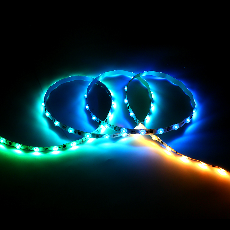 12V 2835  1.30-meter-long wave-shaped lens colored light strip with glittering effect