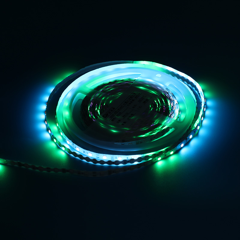 12V 3535 S type 1.6-meter 60-watt colored light strip (with built-in IC point-to-point transmission)