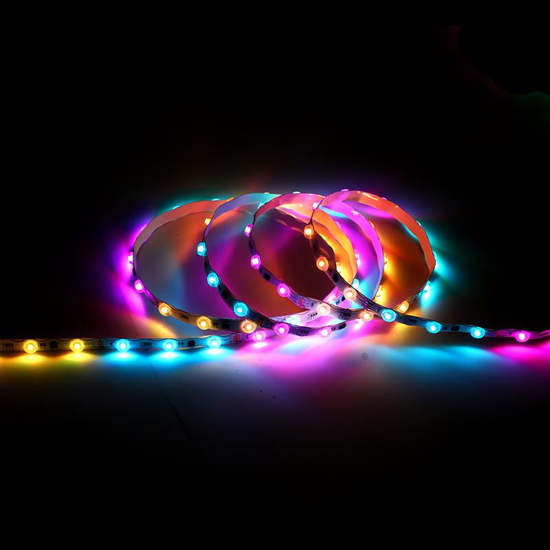 12V 2835  1.30-meter-long wave-shaped lens colored light strip with glittering effect