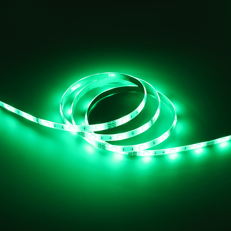 12V 5050 RGB 1-meter 60-lumen color-changing light strip (available in 30-lumen and 60-lumen versions)