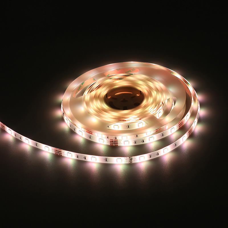 12V 5050 RGB 1-meter 60-lumen color-changing light strip (available in 30-lumen and 60-lumen versions)