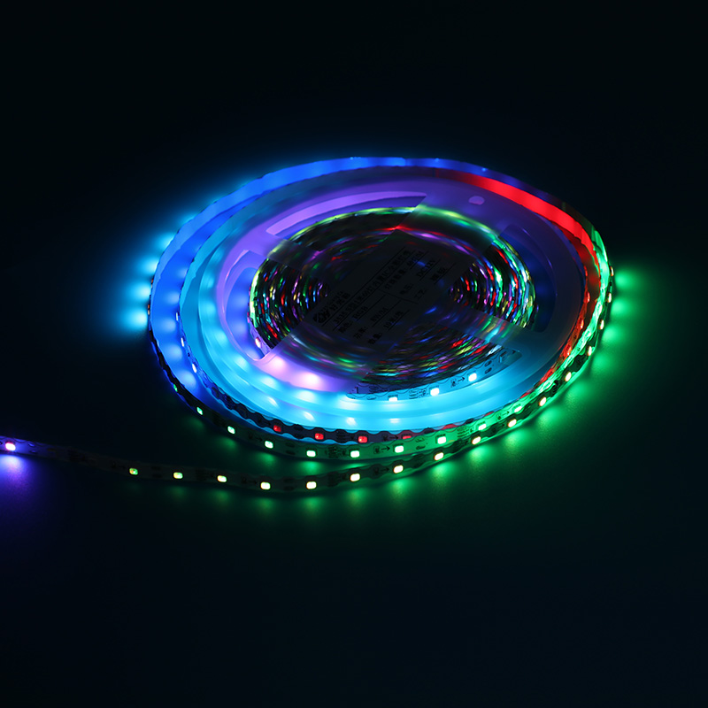 12V 3535 S type 1.6-meter 60-watt colored light strip (with built-in IC point-to-point transmission)